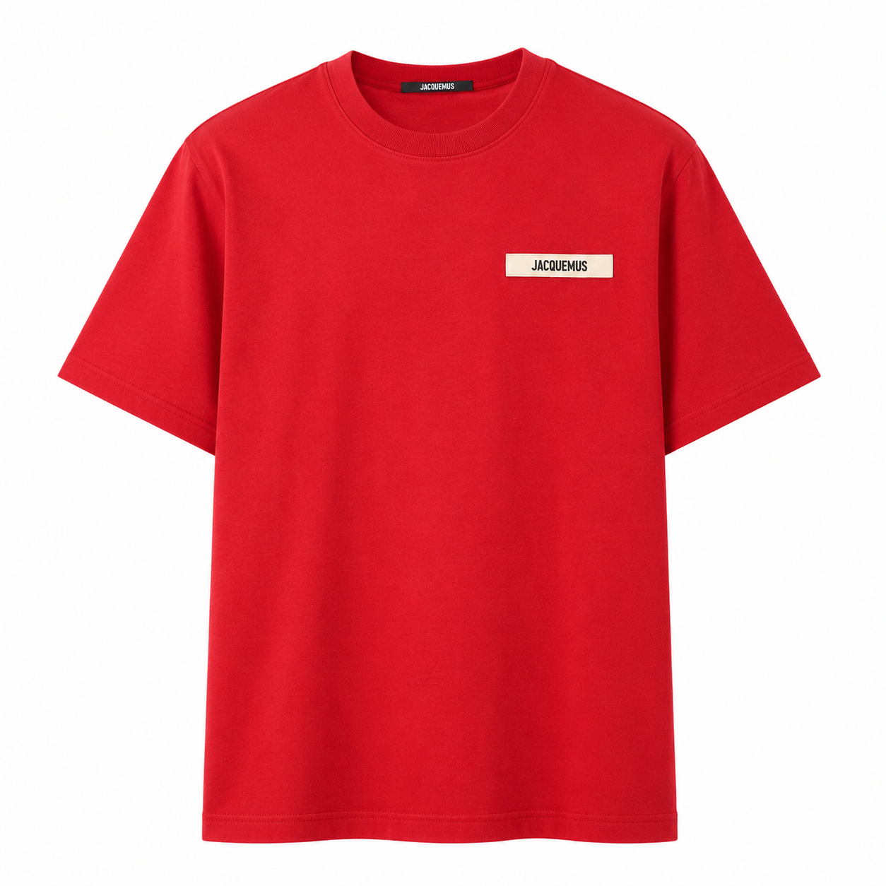 2D6CF20A-EE50-44DA-95C3-95FF0A602961 T-Shirt Jacquemus Gros Grain RED – Image 1